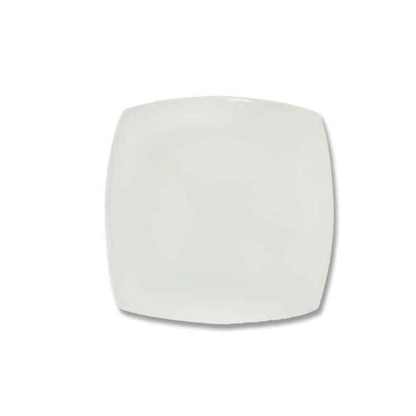 DINNER PLATE 26CM WHITE SQUARE