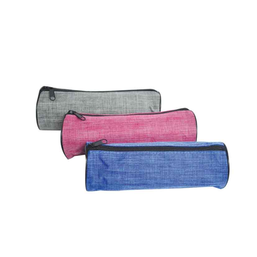 PENCIL CASE PLAIN BOY ROUND 21CM X 7CM