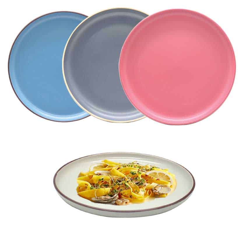 CERAMIC DINNER PLATE SOLID COLOR 26.2CM X 2.5CM