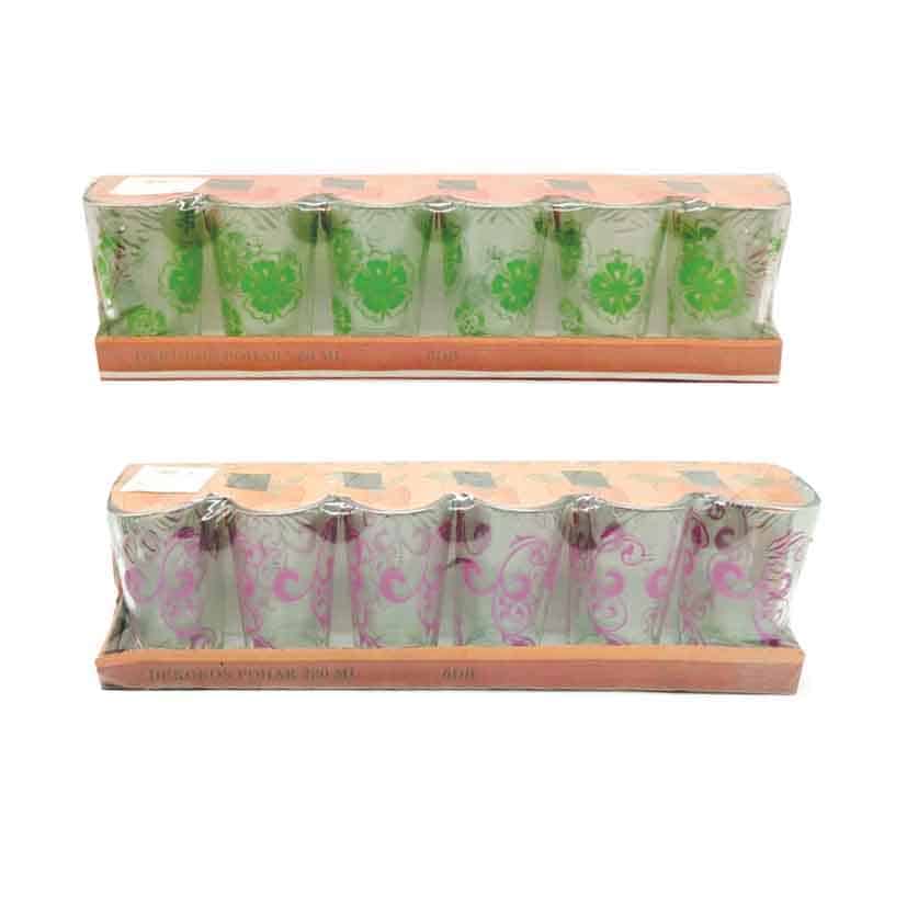 GLASS TUMBLER 6PK 6.3 CM X 10.5CM