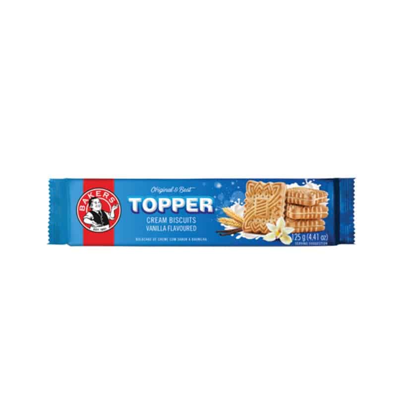TOPPERS VANILLA BISCUITS 125G