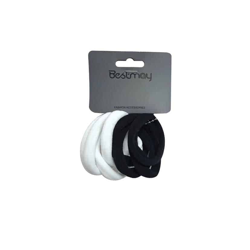 HAIR BAND BLACK AN WHITE 8PK