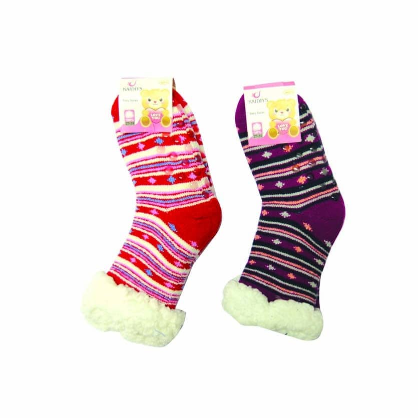KIDS WARM SOCKS DOUBLE LAYER WITH DESIGN
