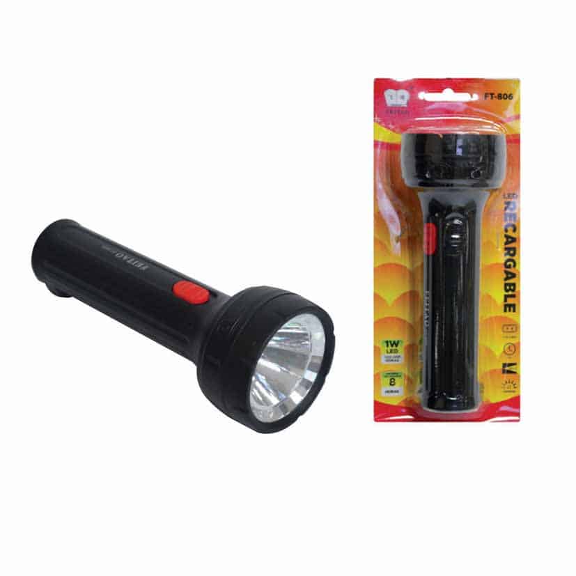 FLASHLIGHT LIGHT RED AND BLACK