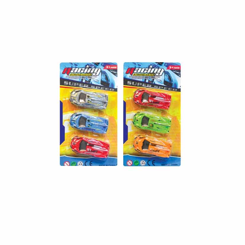 CAR SET 3PK 10.5CM X 19CM X 1.5CM