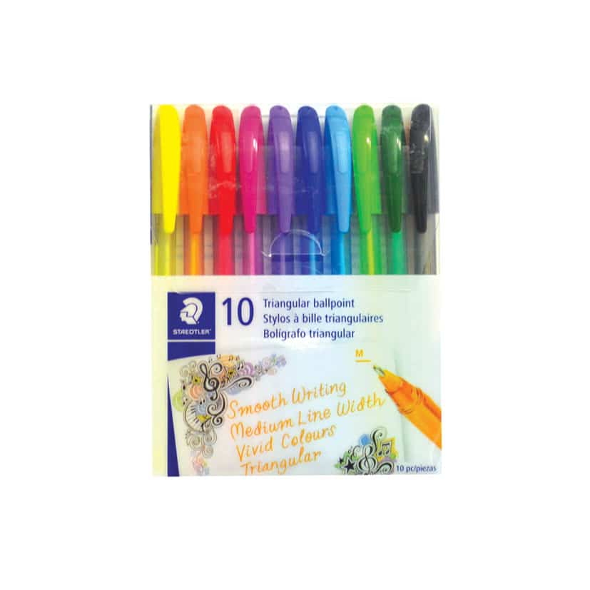 STAEDTLER COLOUR PENS 10PK