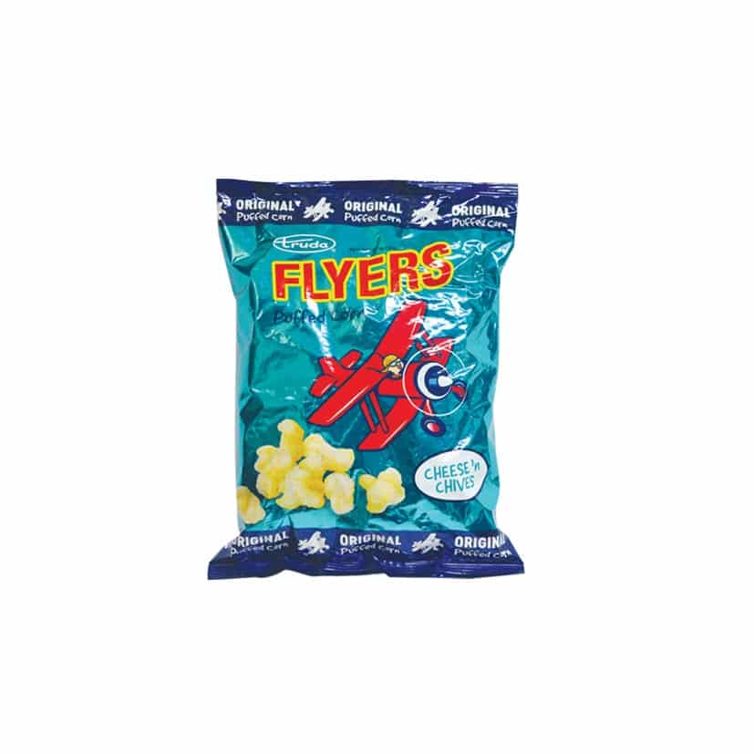 FLYERS CHEESE AND CHIVES PUFFED CORN 50G