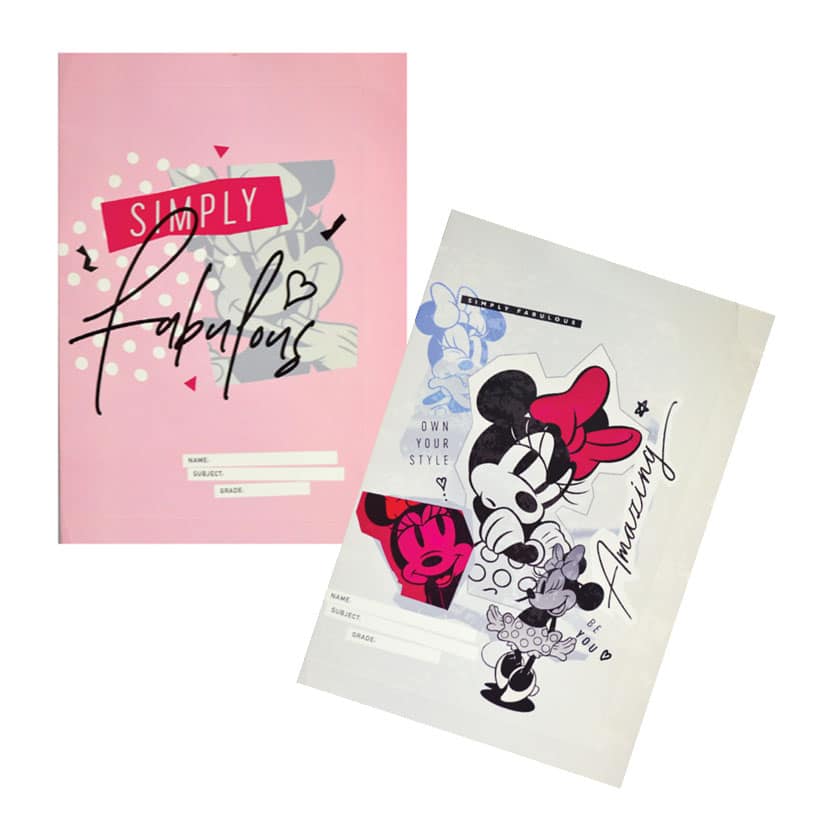 MINNIE MOUSE A4 PRECUT COVERS 5PK