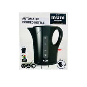 MUM BLACK CORDED KETTLE 1.7LT